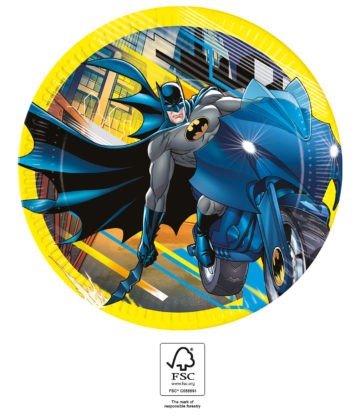 Batman Rogue Rage farfurie de hârtie 8 buc 23 cm FSC