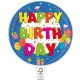 La mulți ani Kokliko Farfurie de hârtie Happy Birthday 8 buc 23 cm FSC