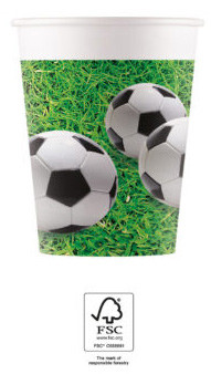 Fotbal Soccer Field hârtie pahar 8 buc 200 ml FSC