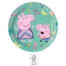 Purcelușa Peppa Messy Play farfurie de hârtie set 8 buc 20 cm FSC