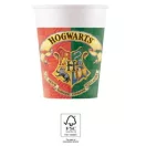 Harry Potter Hogwarts Houses pahar din hârtie 8 buc 200 ml FSC