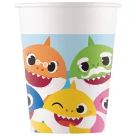 Baby Shark Fun in the Sun pahar de hârtie 8 buc 200 ml FSC