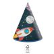 Spațiu Rocket Space Pălărie de petrecere, coif petrecere 6 pachet FSC