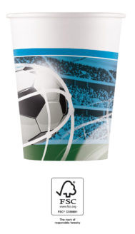 Fotbal Soccer Fans Fotbal hârtie pahar 8 buc. 200 ml FSC