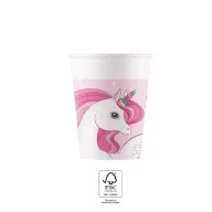 Unicorn Rainbow Colors pahar de hârtie 8 buc 200 ml FSC