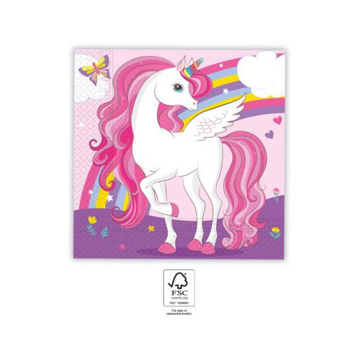 Unicorn Rainbow Colors șervețel 20 bucăți 33x33 cm FSC