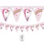 Unicorn Rainbow Colors Ghirlandă cu steaguri FSC 2,3 m
