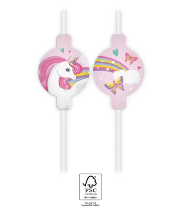 Unicorn Rainbow Colors set de 4 paie de hârtie FSC