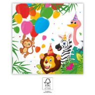 Junglă Balloons 20 buc șervețel 33x33 cm FSC