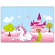 Unicorn Castle fața de masă din hârtie 120x180 cm FSC