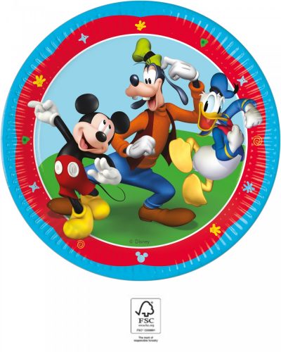 Disney Mickey Rock the House farfurie de hârtie 8 buc 23 cm FSC