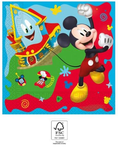 Disney Mickey Rock the House șervețele 20 buc 33x33 cm FSC