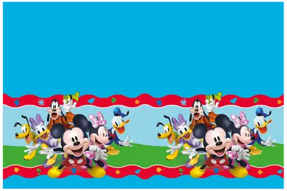 Disney Mickey Rock the House față de masă din plastic 120x180 cm