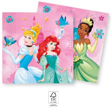 Prințesele Disney Live Your Story șervețele 20 buc 33x33 cm FSC