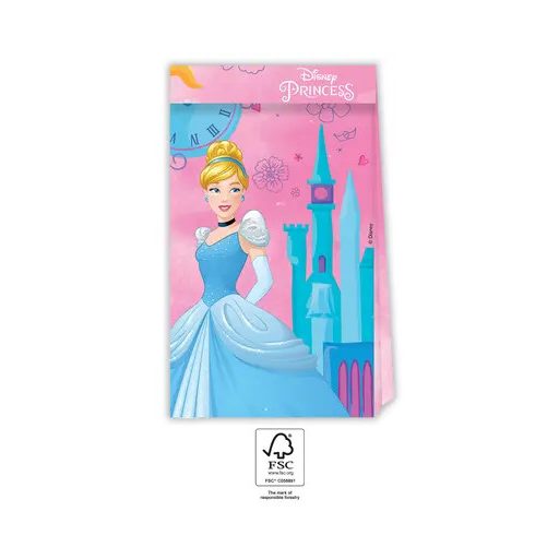 Prințesele Disney Live Your Story pungă de hârtie 4 buc FSC