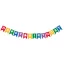 La mulți ani Multicolor Banner de hârtie Happy Birthday 2,3 m