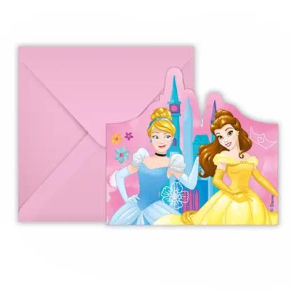 Prințesele Disney Live Your Story invitație de petrecere set de 6 FSC