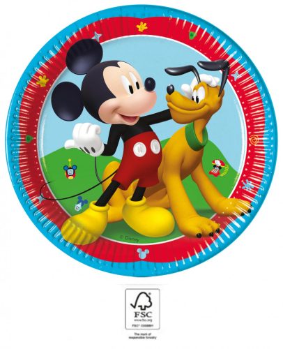 Disney Mickey Rock the House farfurie de hârtie 8 buc 20 cm FSC