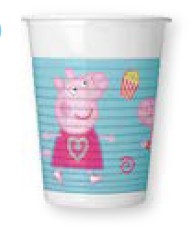 Purcelușa Peppa Messy Play plastic pahar 8 buc 200 ml