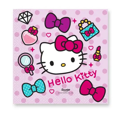 Hello Kitty Fashion șervețele 20 buc 33x33 cm