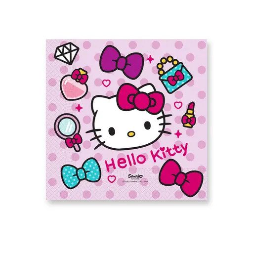 Hello Kitty Fashion șervețel 20 buc 33x33 cm