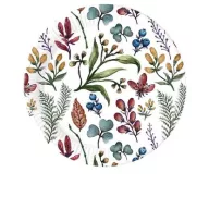 Floare Herbs Farfurie de hârtie 8 buc 23 cm