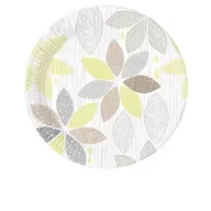   Floare Foliage Farfurie de hârtie cu model frunză 8 buc 23 cm