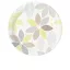 Floare Foliage Farfurie de hârtie cu model frunză 8 buc 23 cm