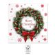 Crăciun Merry Xmas Wreath șervețel 20 buc 33x33 cm FSC