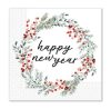 An Nou Fericit! Wreath Servețel Happy New Year 20 buc 33x33 cm FSC
