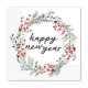 Happy New Year Wreath șervețele 20 buc 33x33 cm FSC