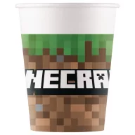 Minecraft Green pahar de hârtie 8 buc 200 ml FSC