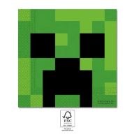   Minecraft Green șervețele pachet de 20 bucăți 33x33 cm FSC