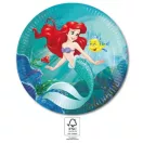Prințesele Disney Ariel Curious farfurie de hârtie 8 buc 23 cm FSC