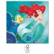 Prințesele Disney, Ariel Curious șervețele 20 buc 33x33 cm FSC