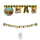 Construcție Grabber Semn Happy Birthday FSC 2 m