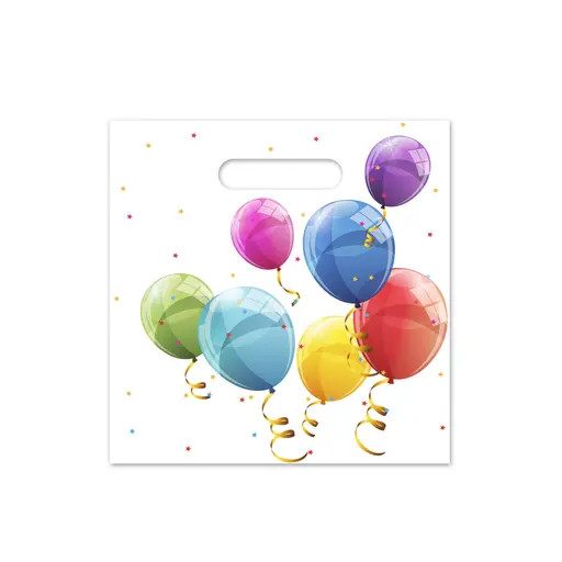 Baloane Sparkling pungă de cadou din hârtie set de 4