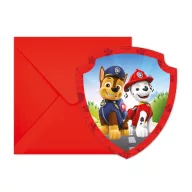   Patrula Cățelușilor Rescue Heroes invitație de petrecere 6 buc FSC