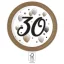 La mulți ani Milestone Farfurii de hârtie Happy Birthday 30, set 8 buc, 23 cm FSC