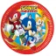 Sonic Ariciul Sega Farfurii de hârtie 8 buc 23 cm FSC