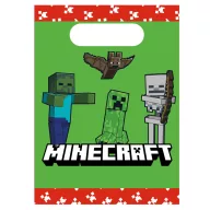 Minecraft Green set de 4 pungi de cadou din hârtie
