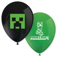 Minecraft Green balon, 8 buc