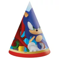 Sonic Ariciul Sega Pălărie de petrecere , con 6 buc FSC