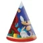 Sonic Ariciul Sega Pălărie de petrecere , con 6 buc FSC