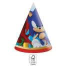 Sonic Ariciul Sega Pălărie de petrecere , con 6 buc FSC