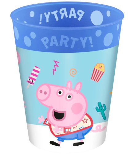 Purcelușa Peppa Messy Play Micro Plastic premium pahar 250 ml