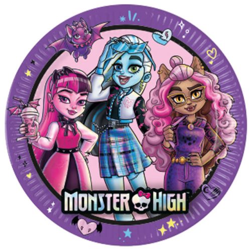 Monster High Friends farfurie de hârtie 8 buc 23 cm FSC