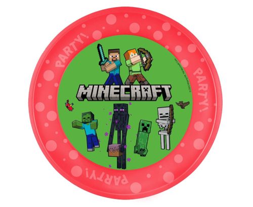 Minecraft micro plastic premium farfurie plată 21 cm