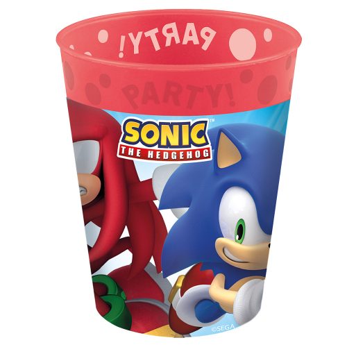 Sonic Ariciul Sega micro plastic premium pahar 250 ml