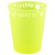 Yellow Fluorescent, Galben Micro plastic premium pahar 250 ml